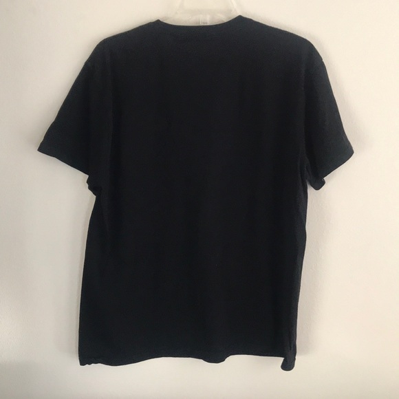 💝 10/$10 💝 Short Sleeve 100% Cotton Black T-shirt Size L - Picture 4 of 4